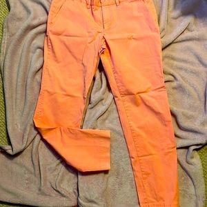 Lands End Canvas cropped coral pant